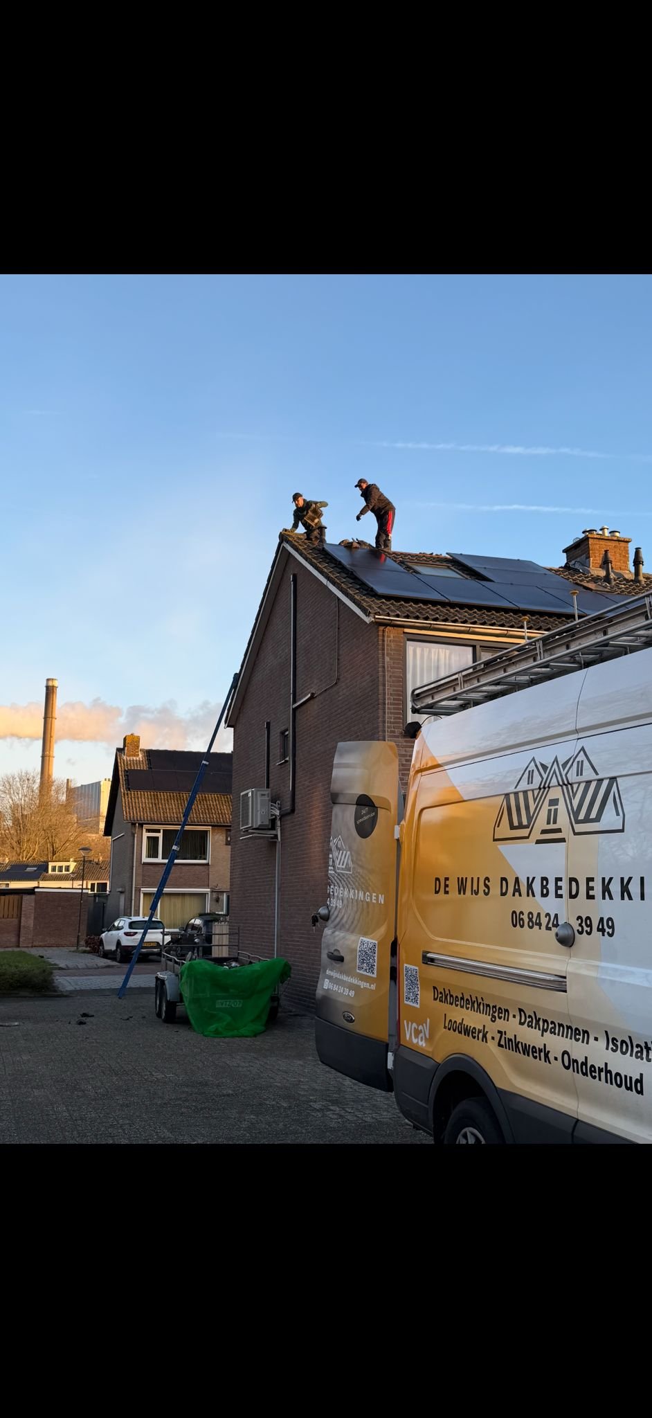 de wijs dakbedekkingen met bus